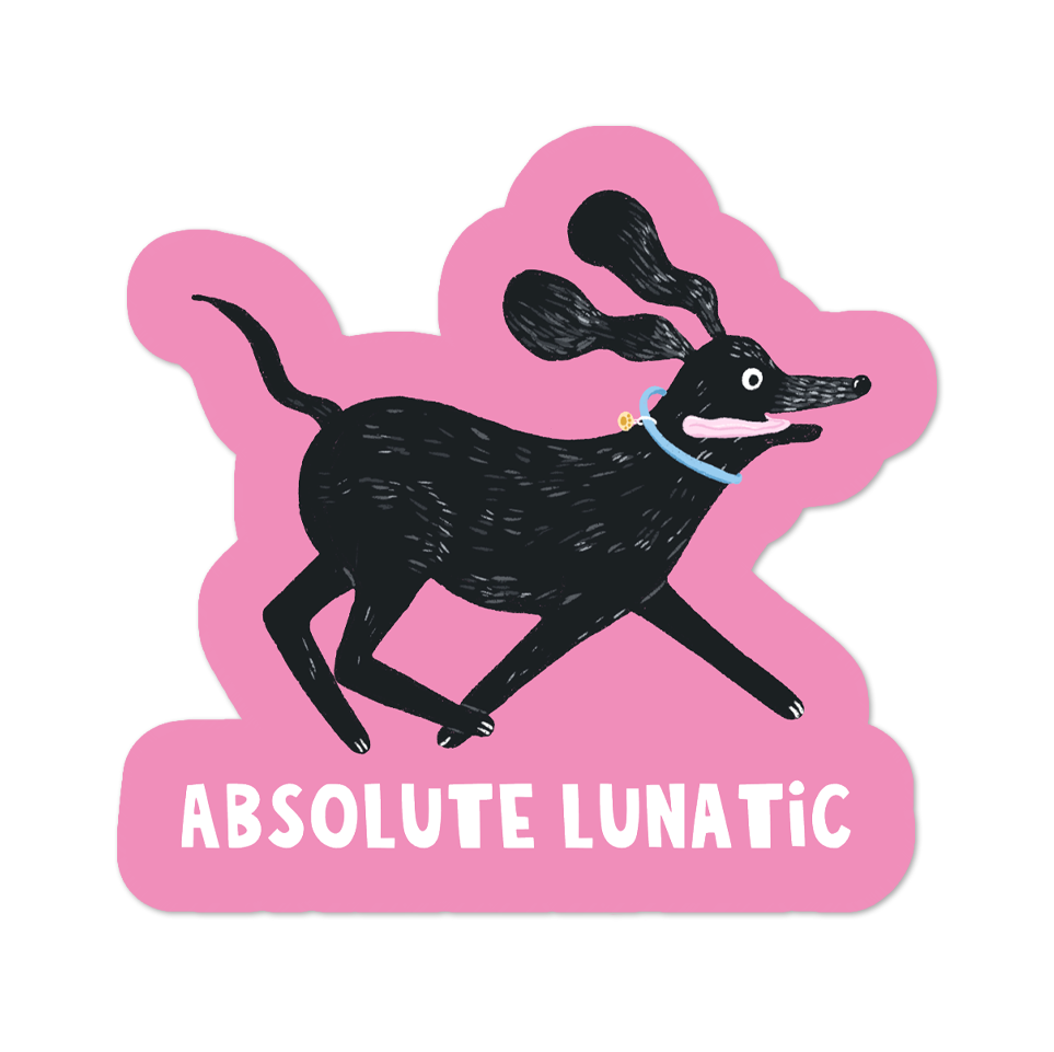 Absolute Lunatic Vinyl Sticker