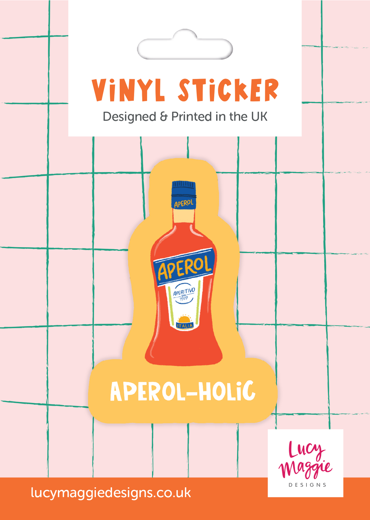 Aperol-holic Vinyl Sticker