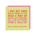 Basic Directions Birthday Card