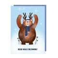 Bear Hugs Incoming Christmas Card