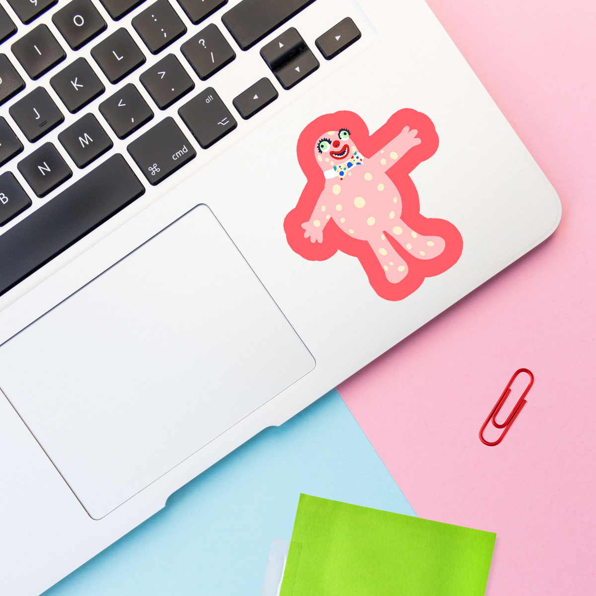 Mr Blobby Vinyl Sticker