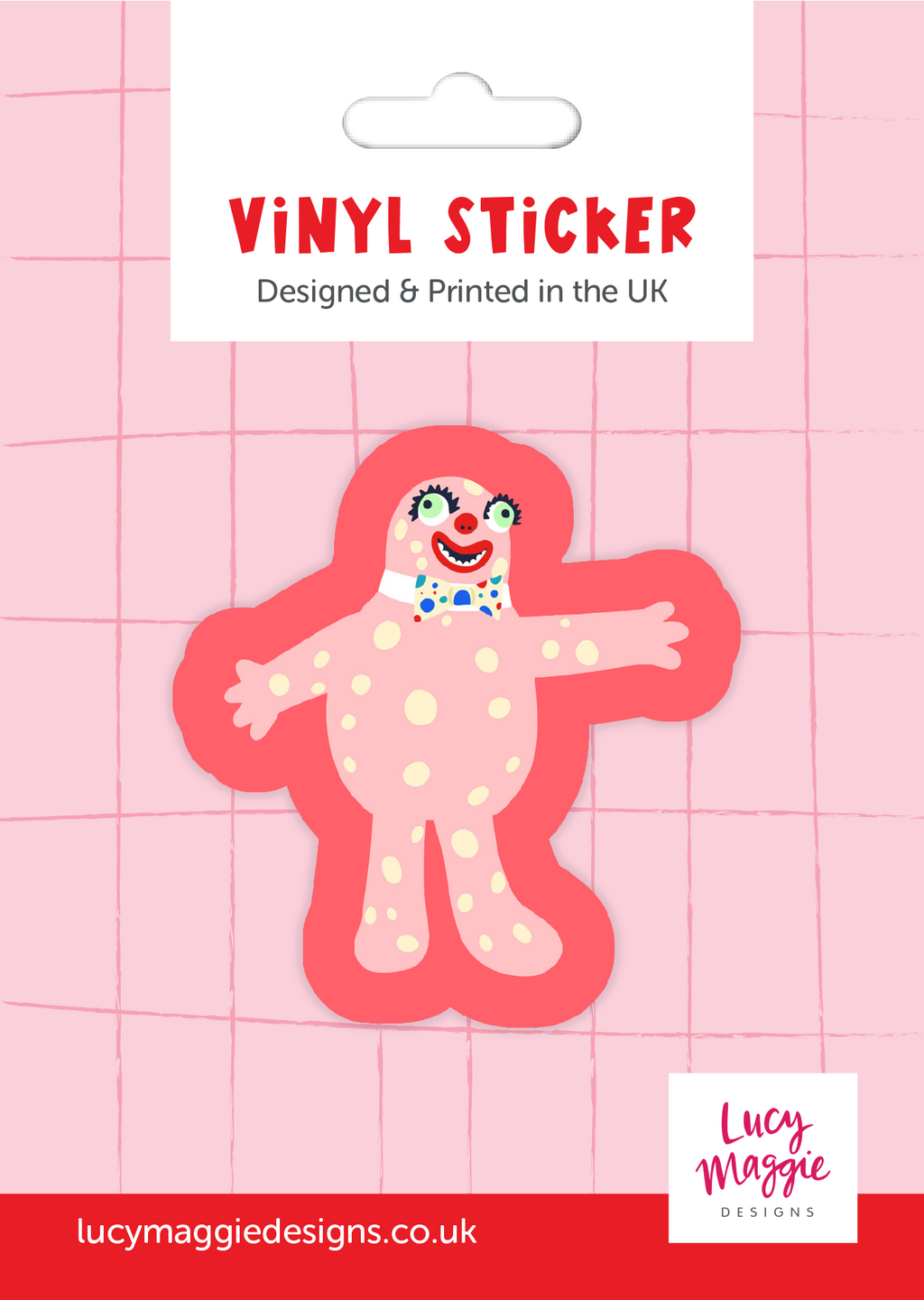 Mr Blobby Vinyl Sticker