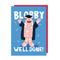 Blobby Graduation Congratulations Card