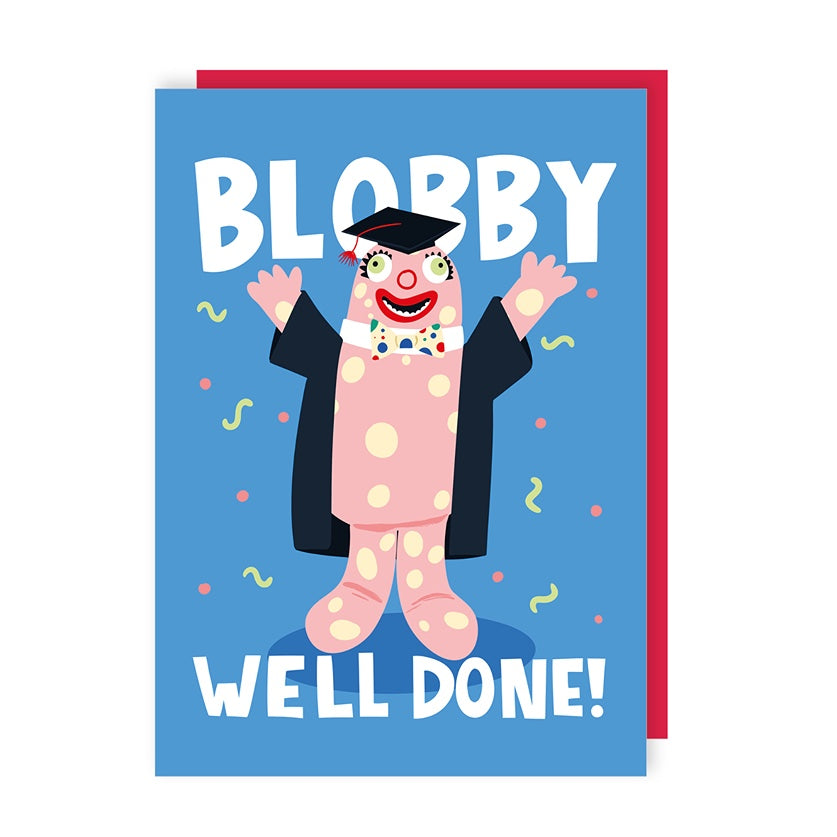Blobby Graduation Congratulations Card
