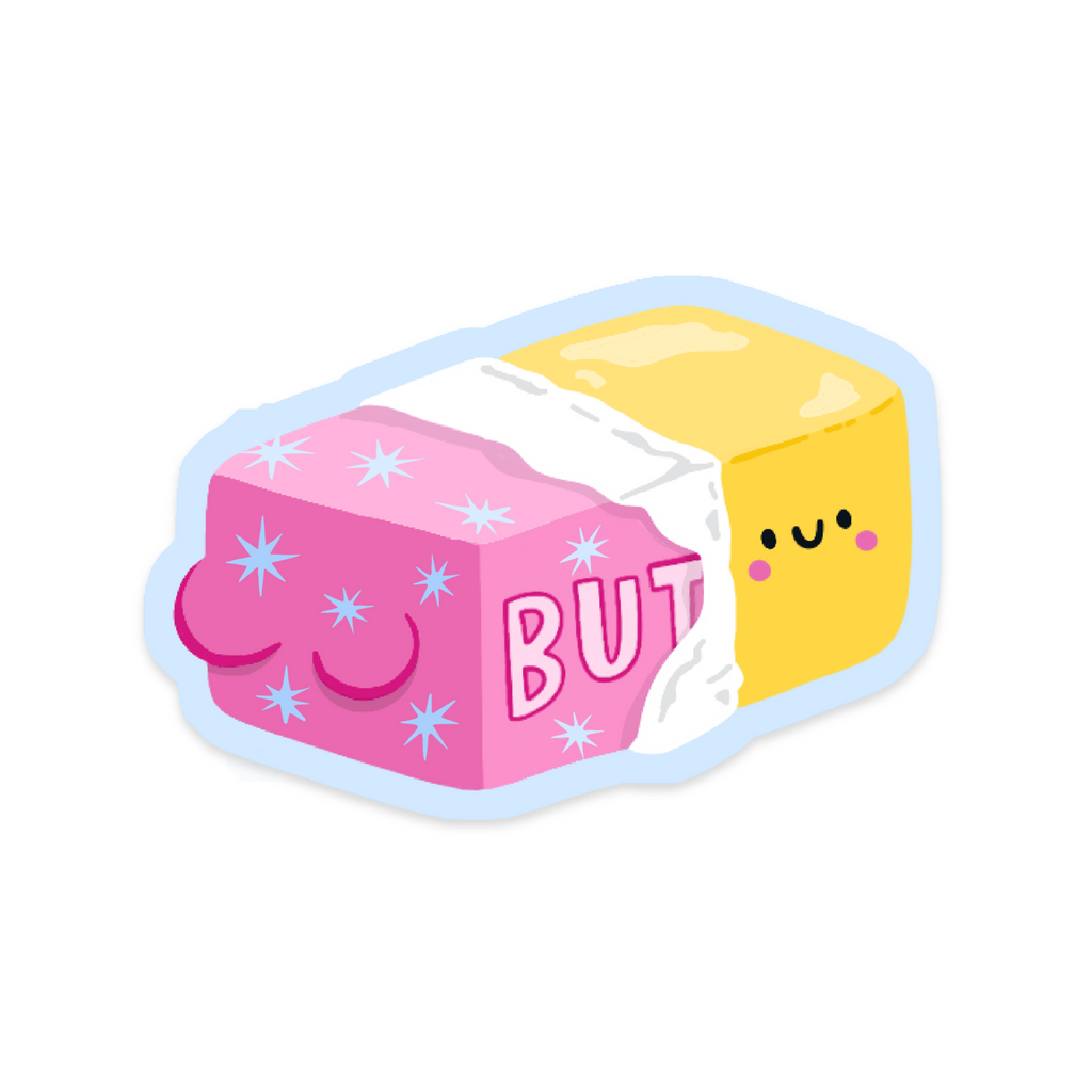 Butter Vinyl Sticker