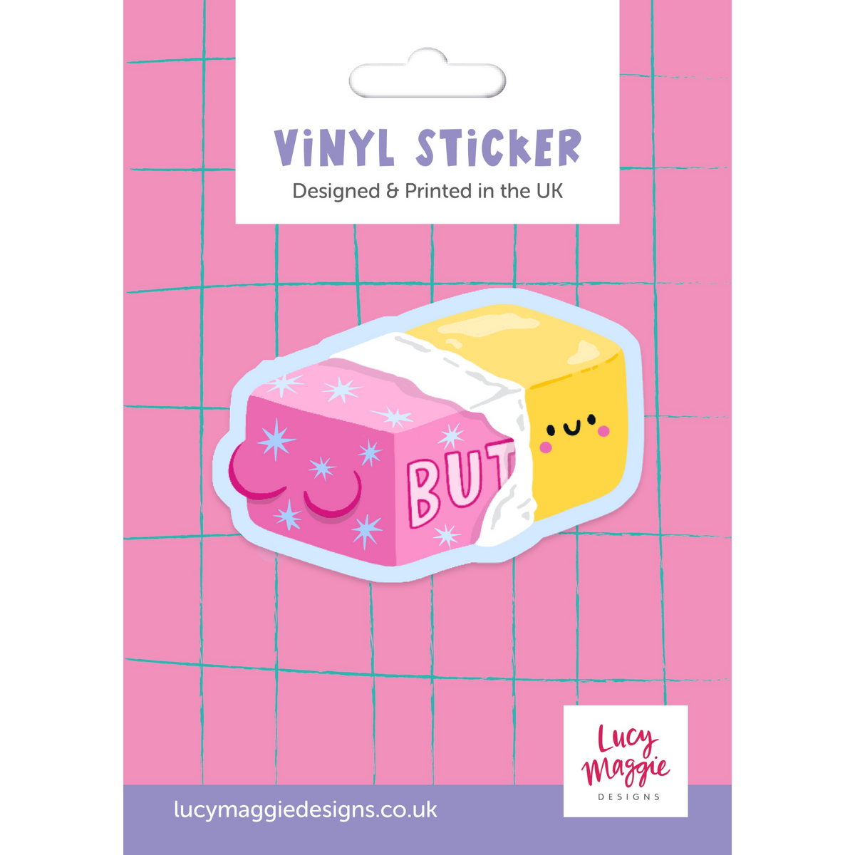 Butter Vinyl Sticker
