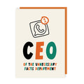 CEO of Unnecessary Facts Father's Day Card