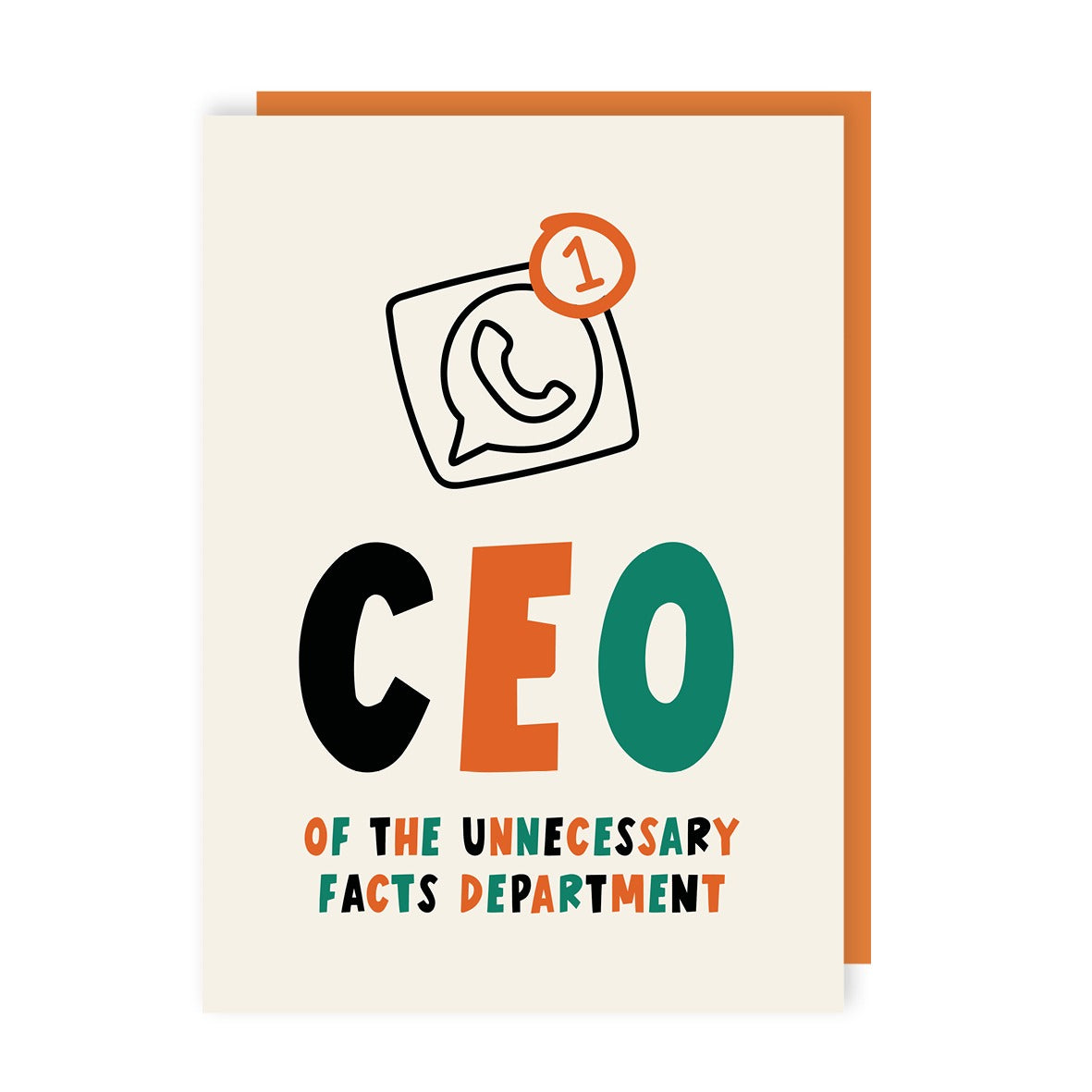 CEO of Unnecessary Facts Father's Day Card