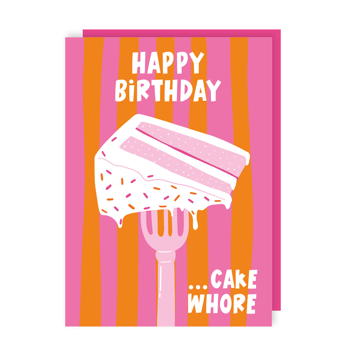 Cake Whore Birthday Card