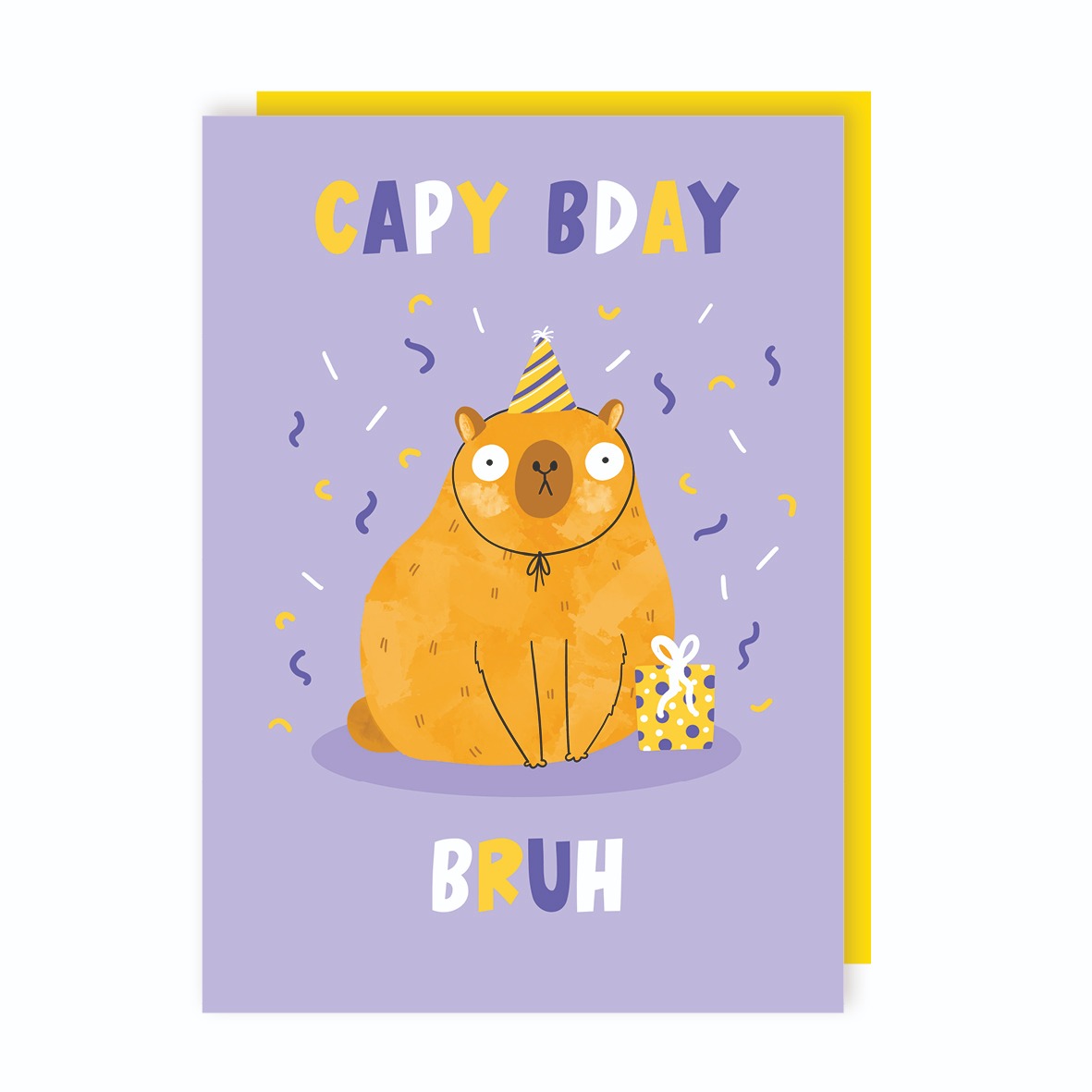 Capybara Birthday Card