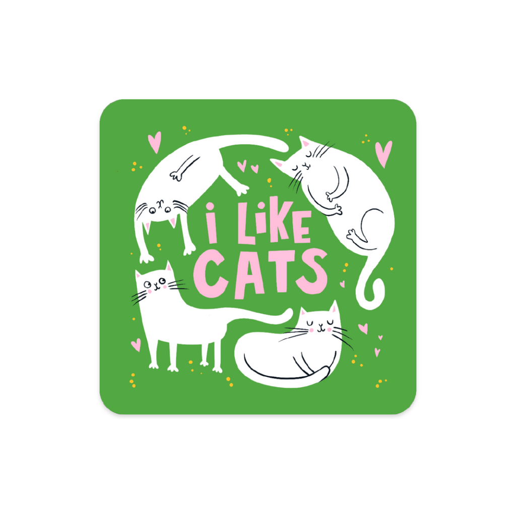I Like Cats Vinyl Sticker