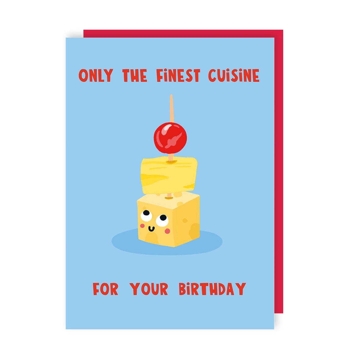 Cheese & Pineapple Birthday Card