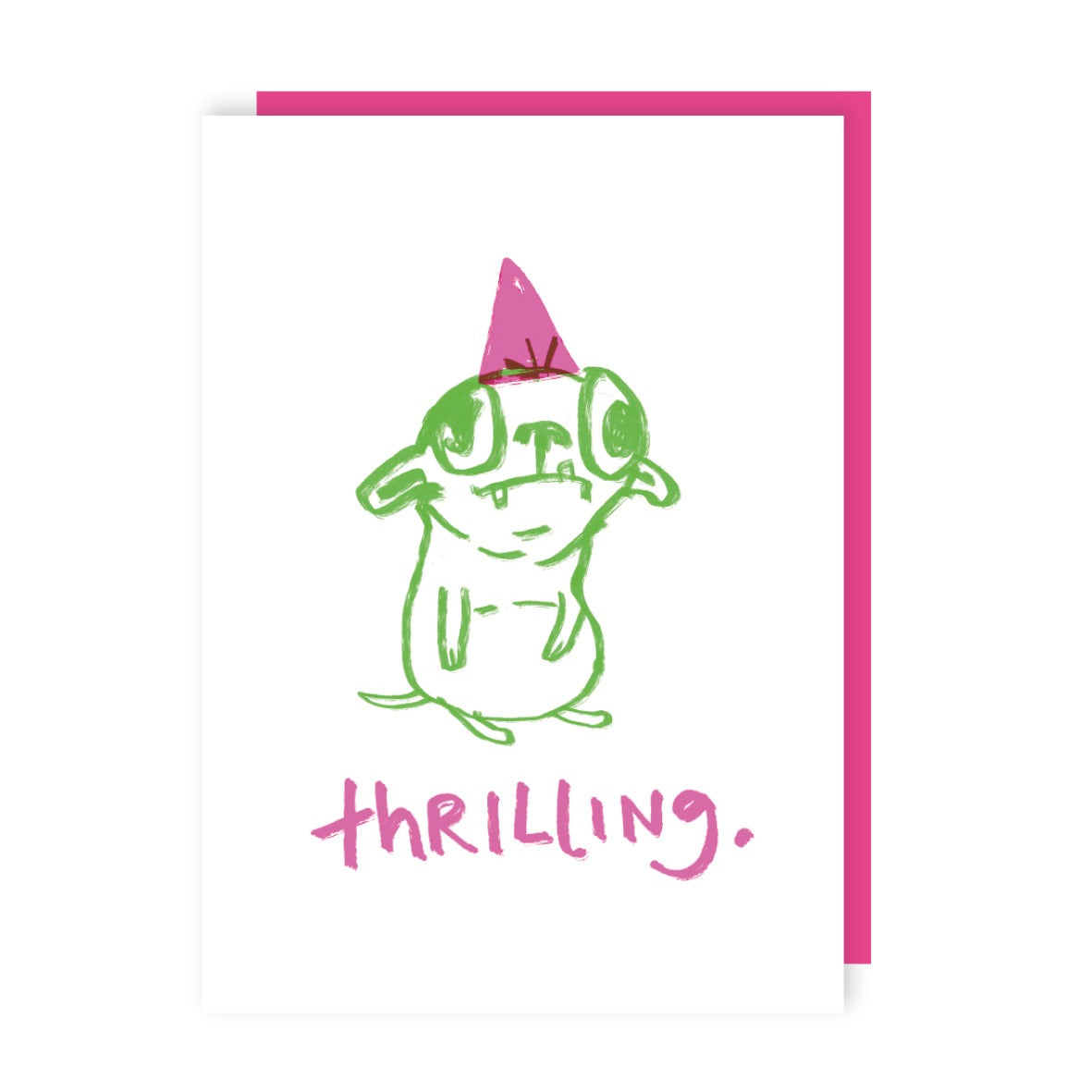Chihuahua Thrilling Birthday Card - Neon Ink