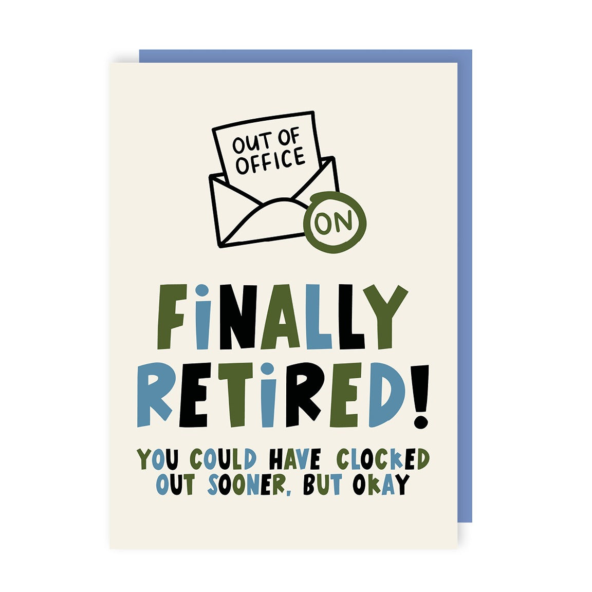 Clocked Out Retirement Card