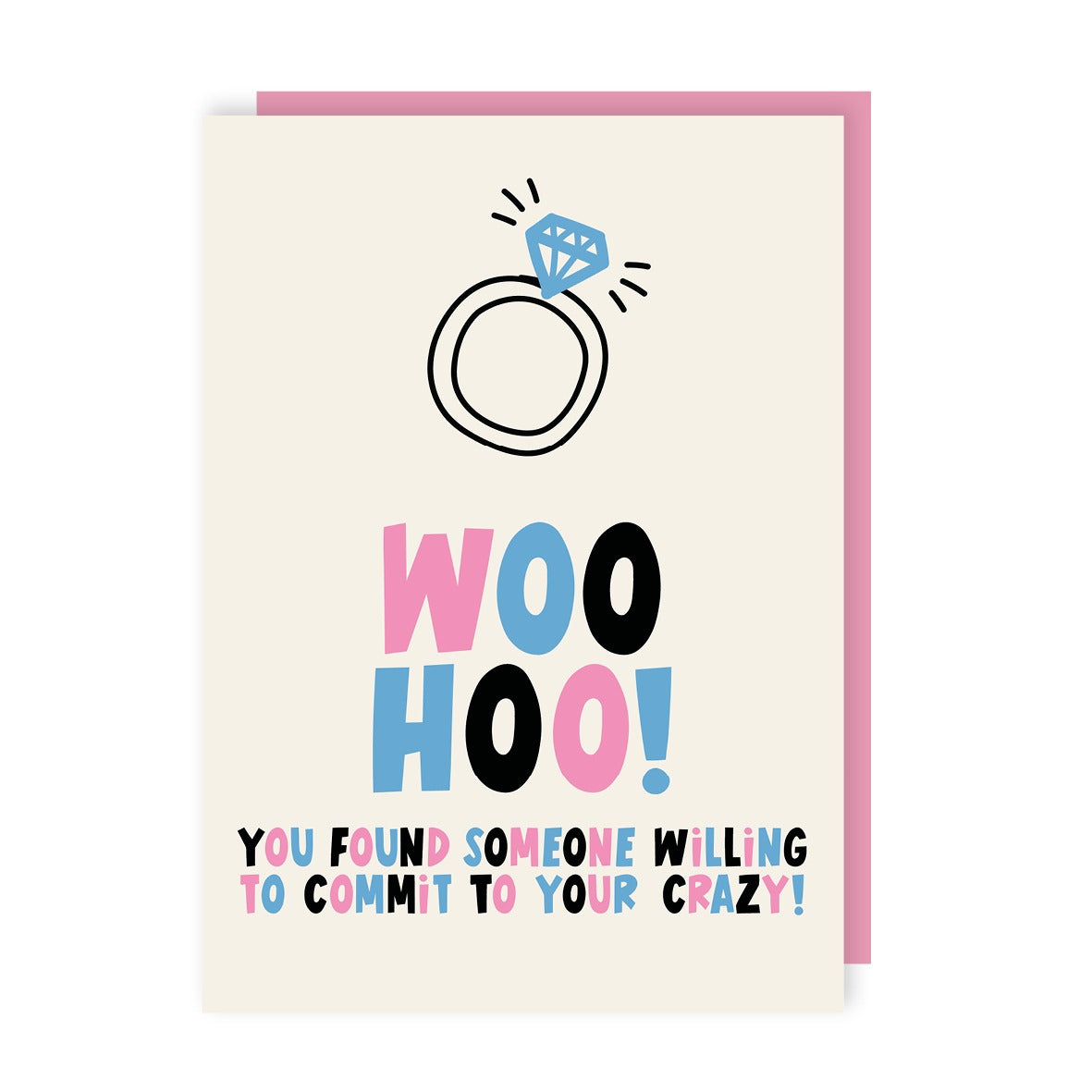 Commit to Crazy Wedding Card