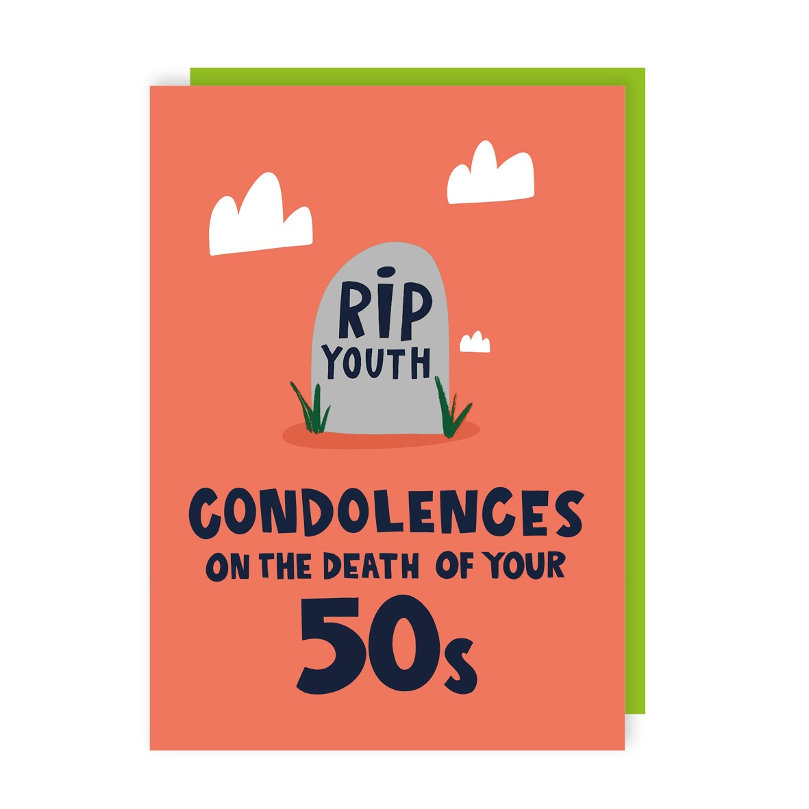Condolences 50s Birthday Card
