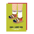 Dad Fashion Socks and Sandals Father's Day Card