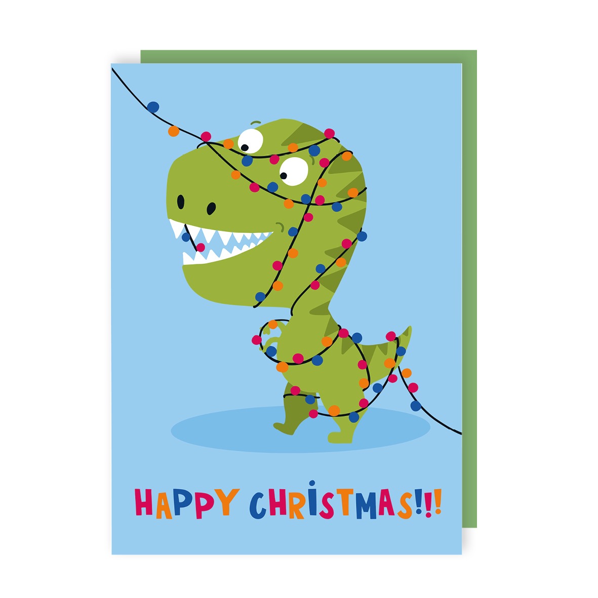 Dinosaur Christmas Card