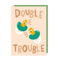 Double Trouble New Baby Card