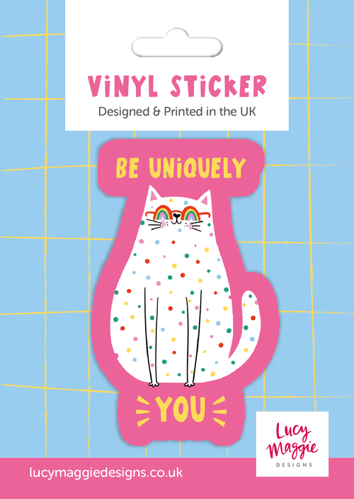 Be Uniquely You Vinyl Sticker