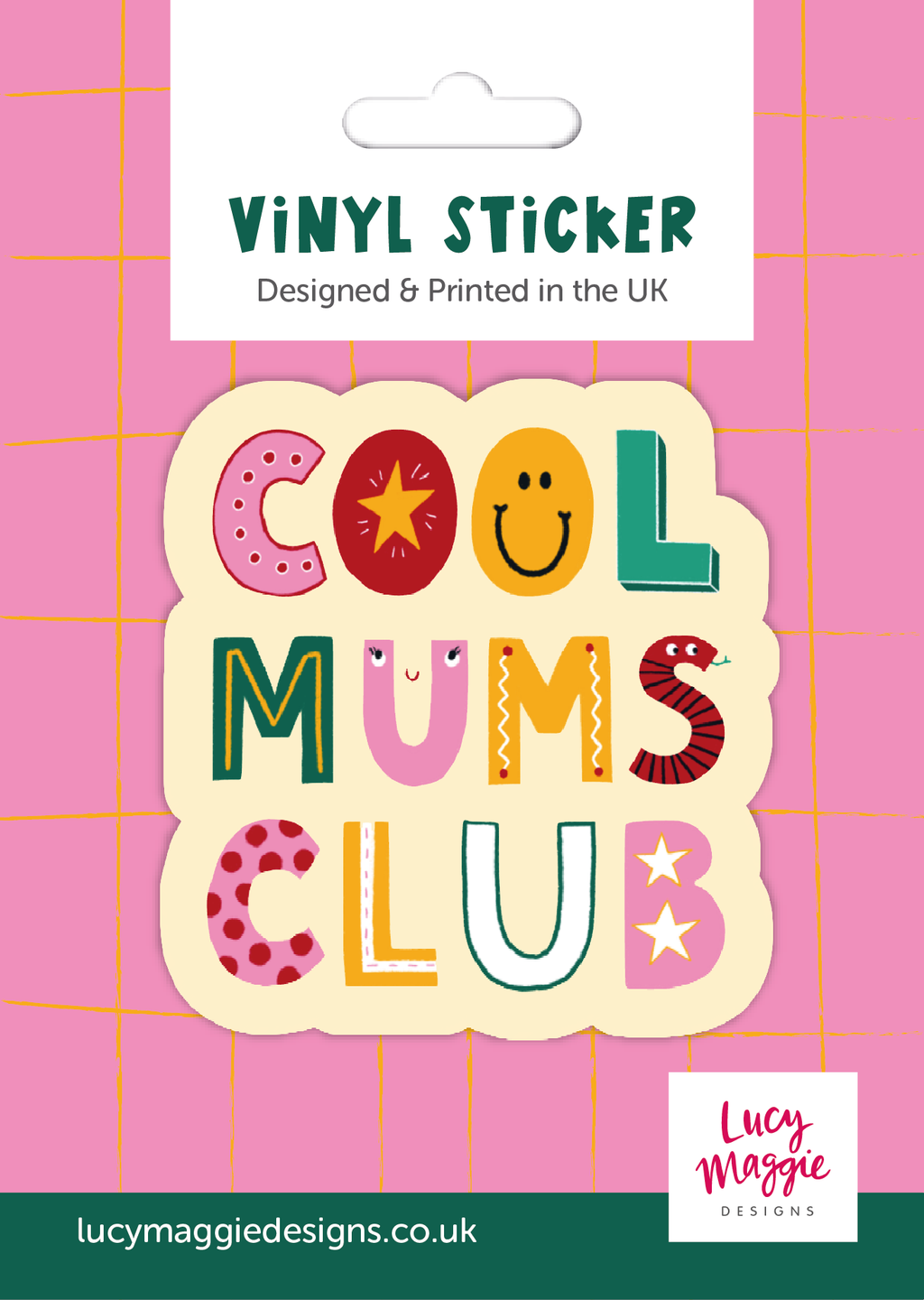 Cool Mums Club Vinyl Sticker