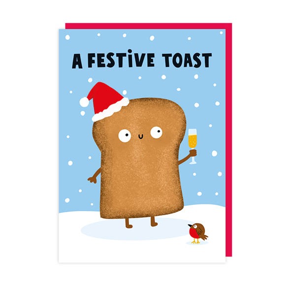 A Festive Toast Christmas Card