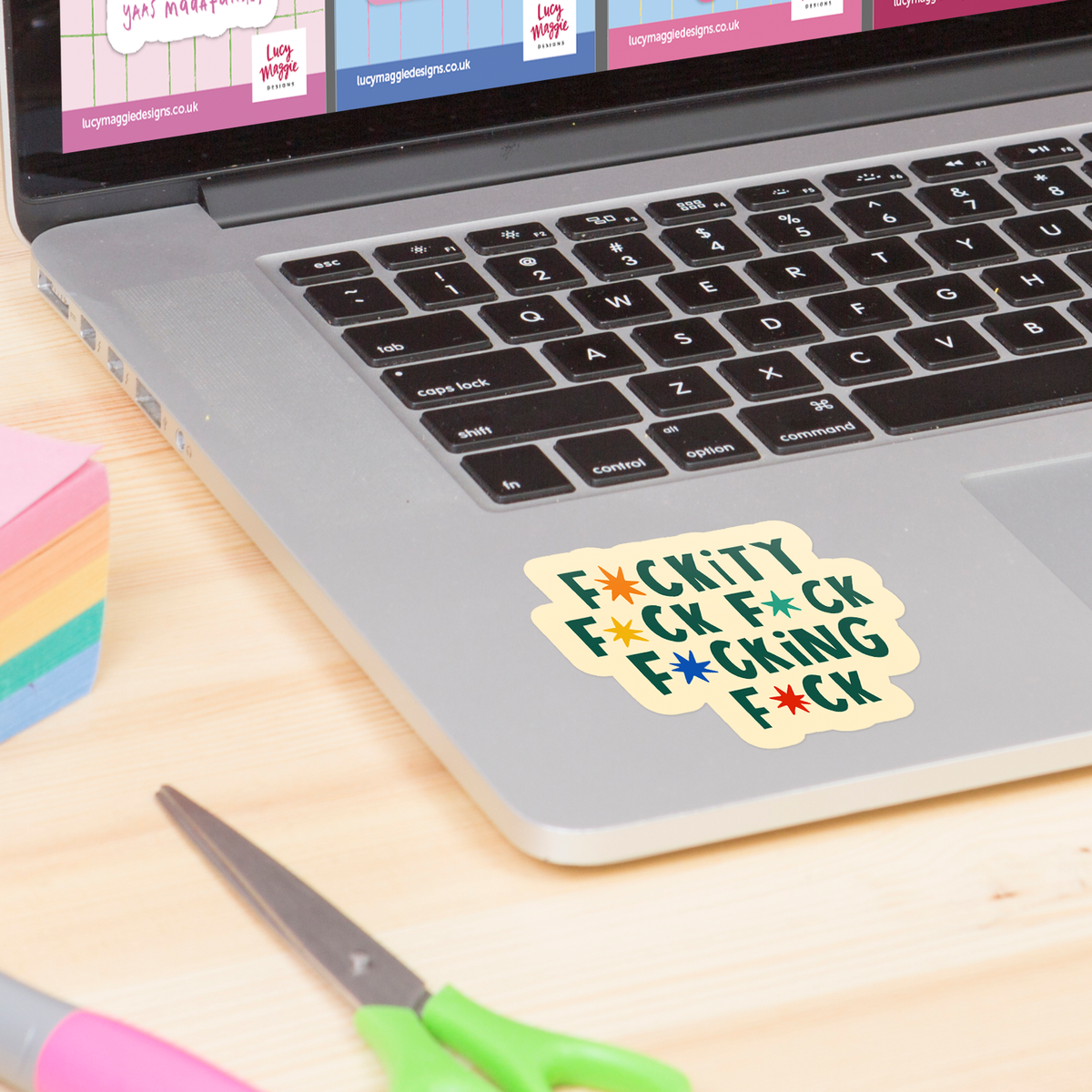 Fuckity Fuck Fuck Vinyl Sticker