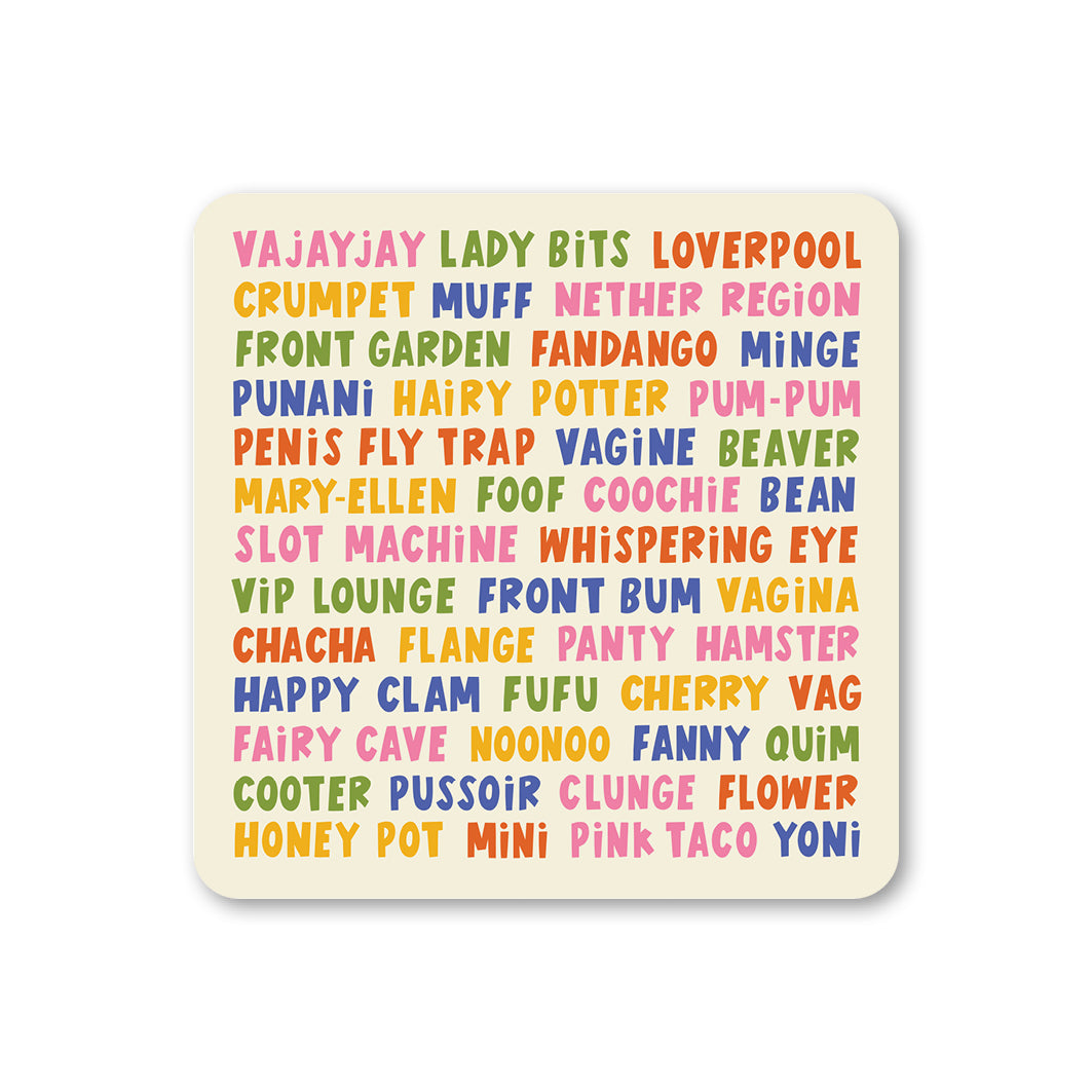 Girl's Bits Coaster