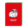 Guinea Pig In Glasses Christmas Card