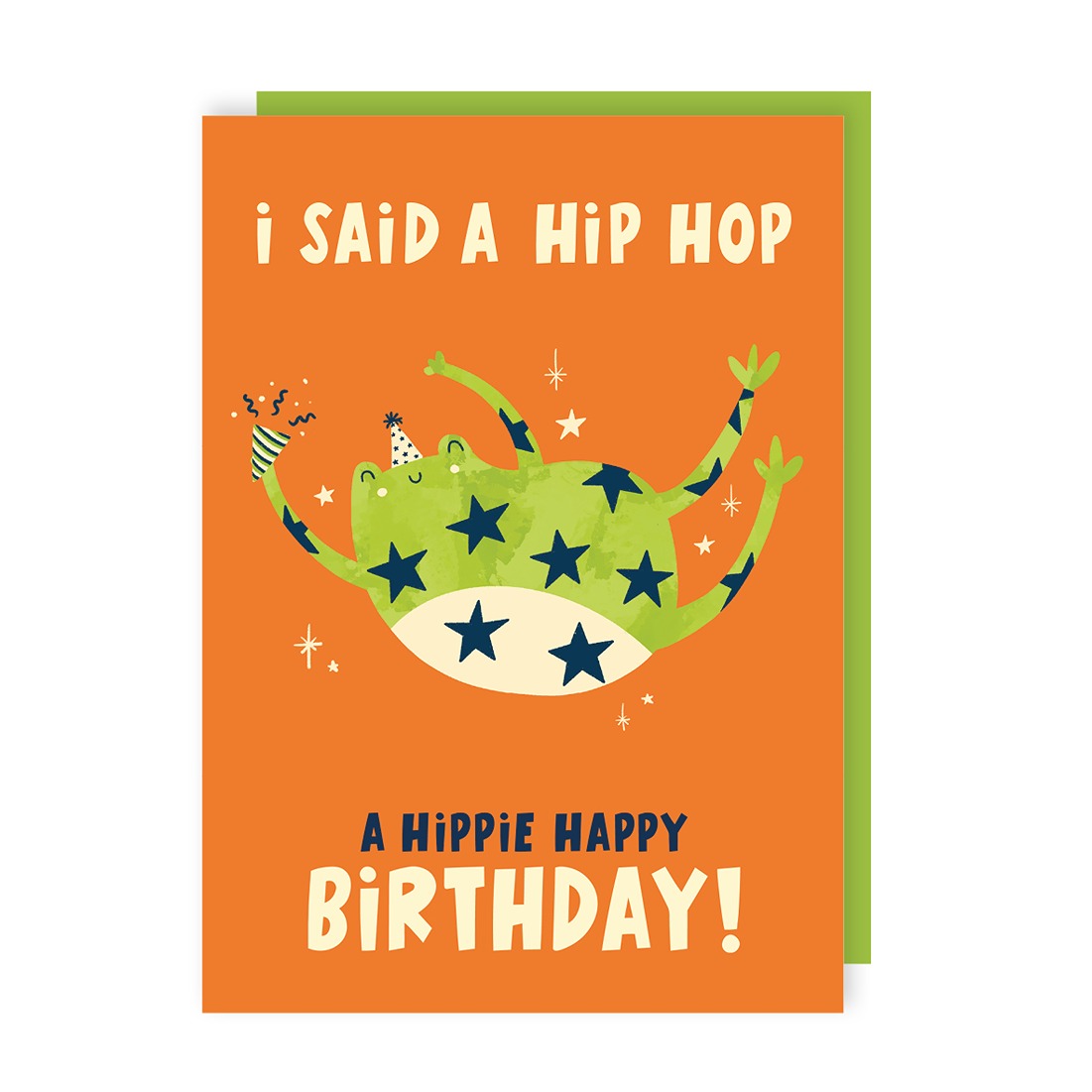 Hip Hop Frog Birthday Card