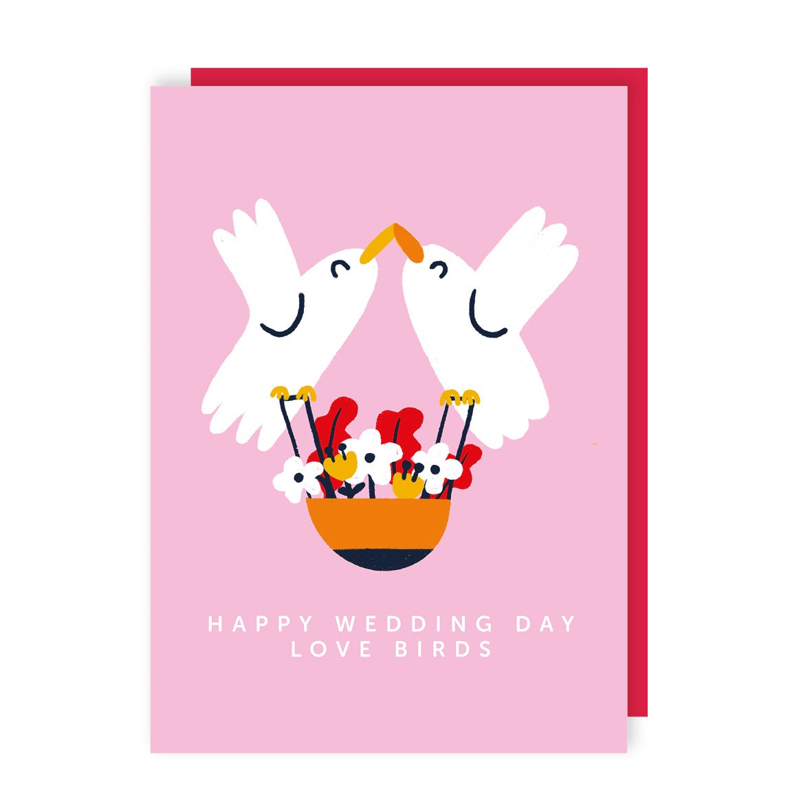 Love Birds Wedding Card