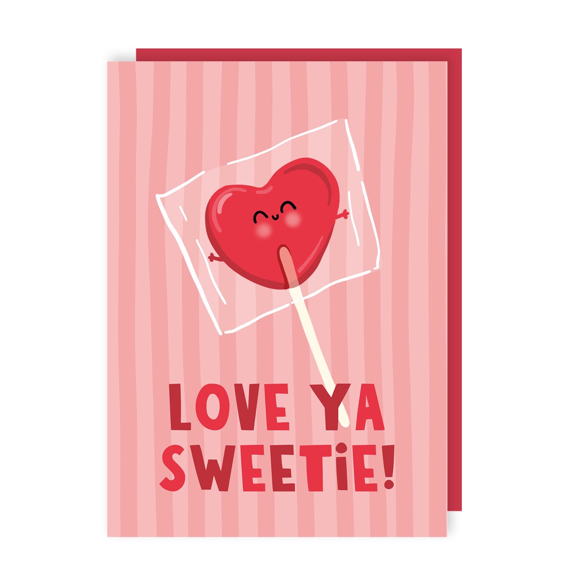 Love Ya Sweetie Lollipop Love Card