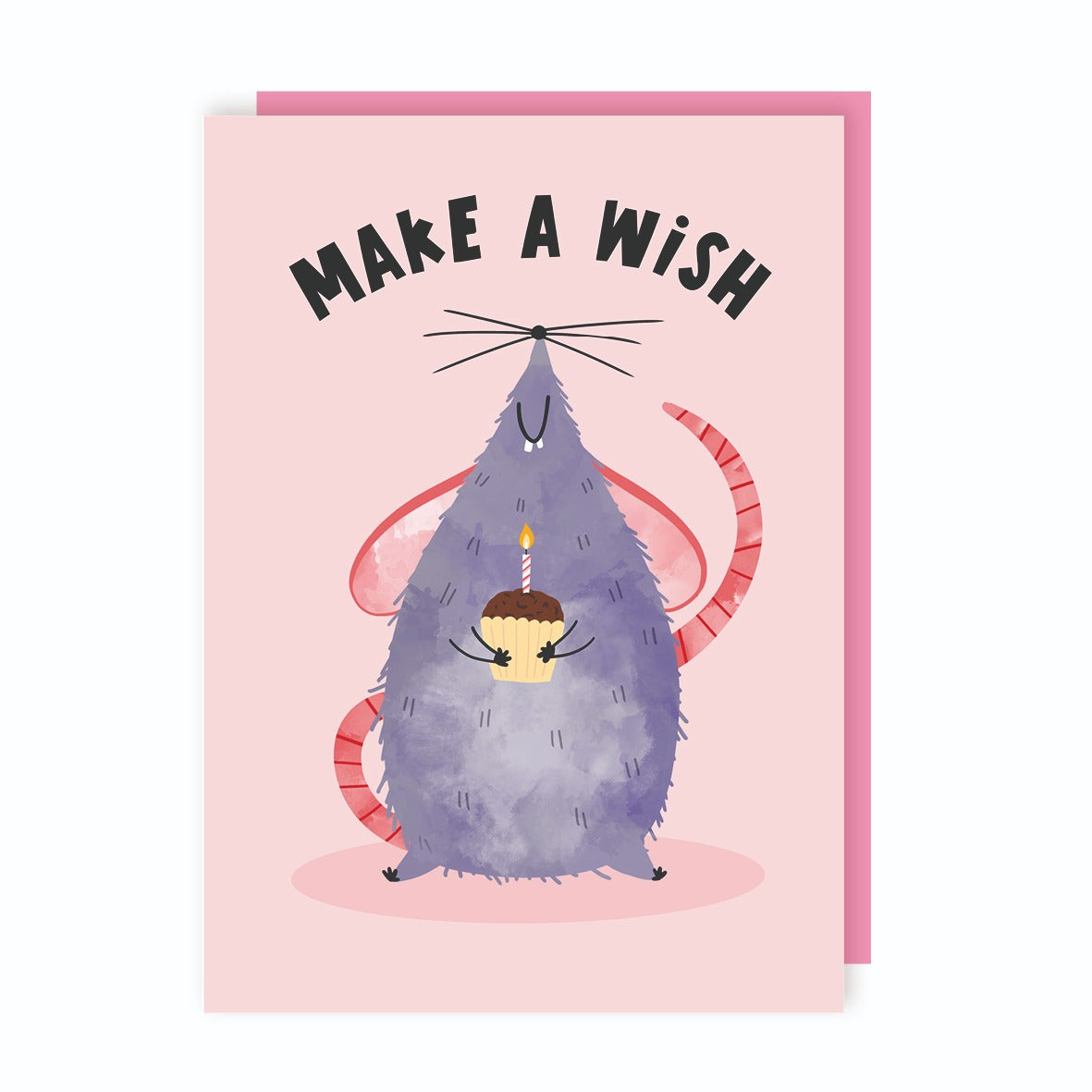 Make A Wish Rat Birthday Card
