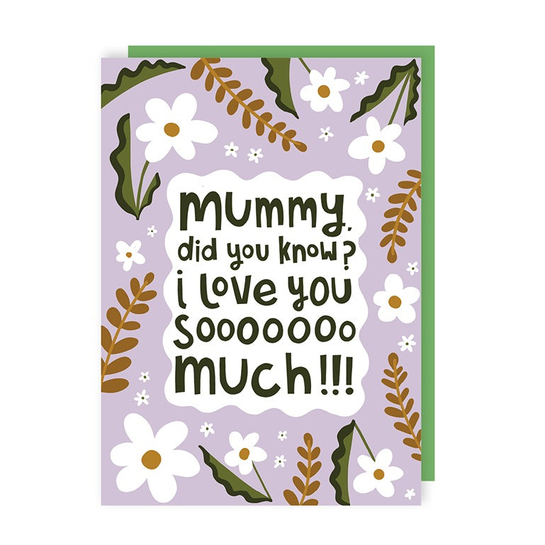 Mummy Did You Know I Love You? Mother's Day Card