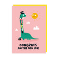 Dinosaur New Job Card