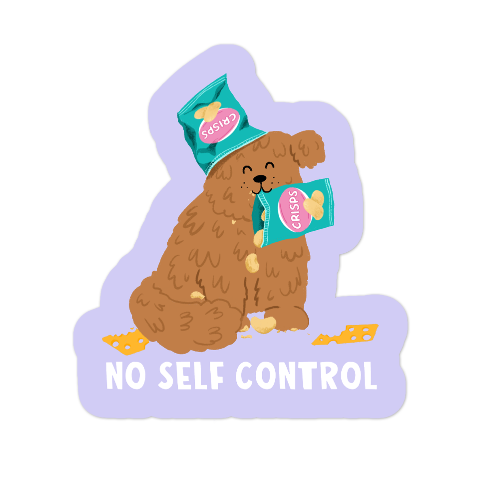 No Self Control Vinyl Sticker