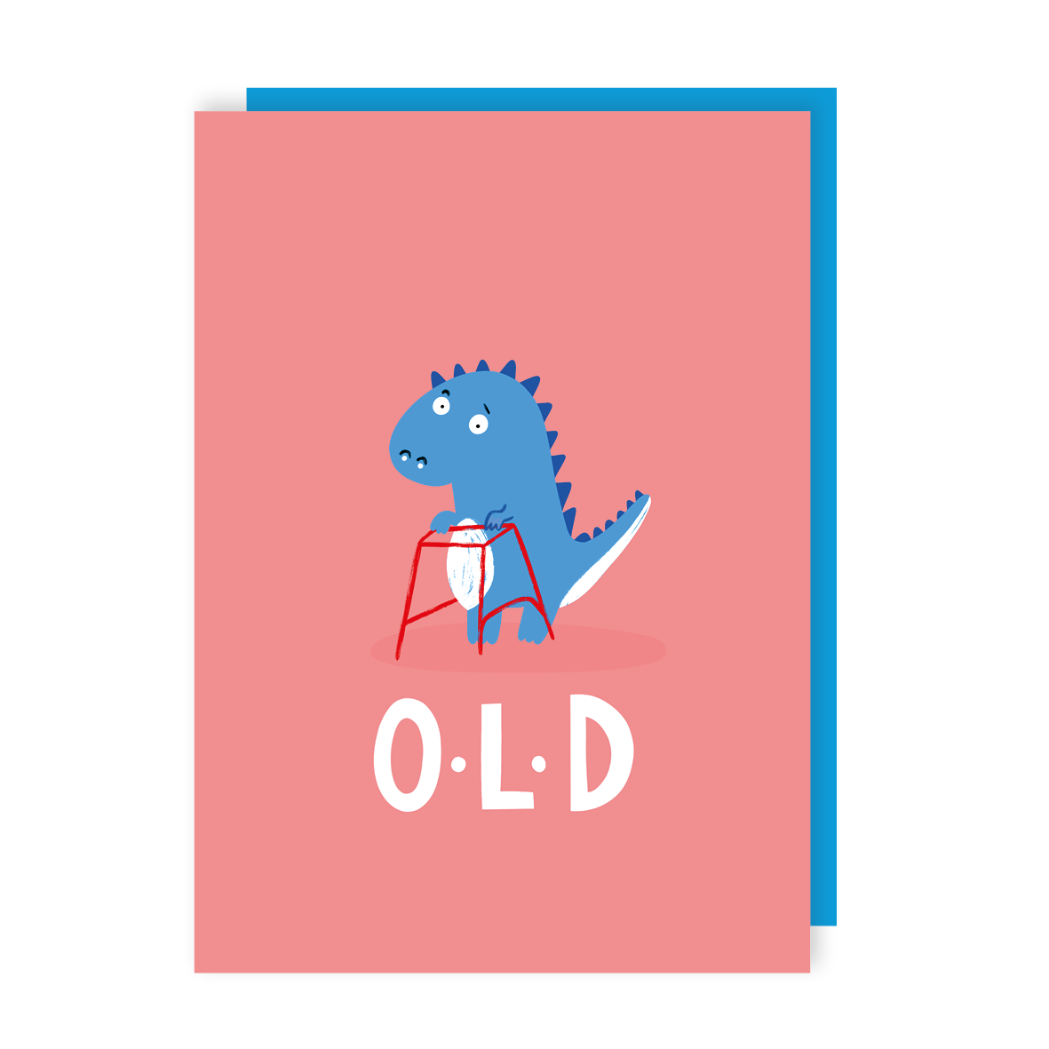 Old Dinosaur Birthday Card