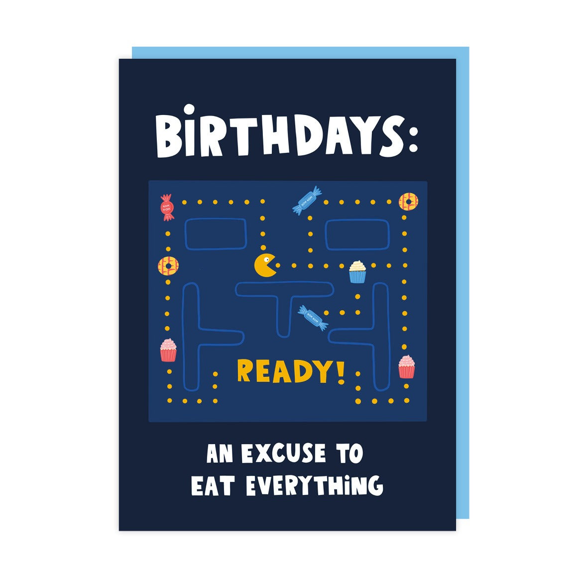 Pacman Birthday Card