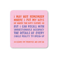 Reality TV Coaster
