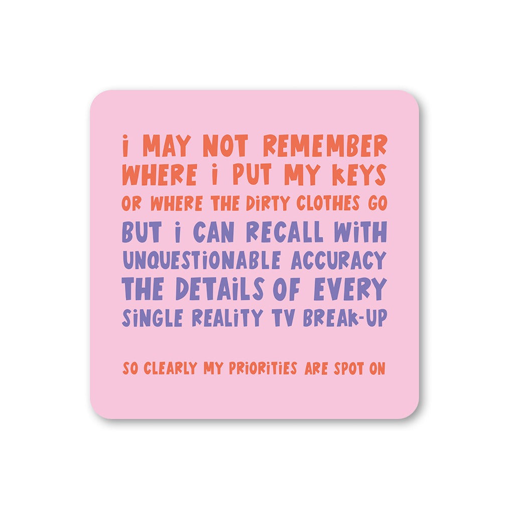 Reality TV Coaster