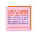 Reality TV Birthday Card