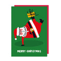 Santa Claus Present Christmas Card