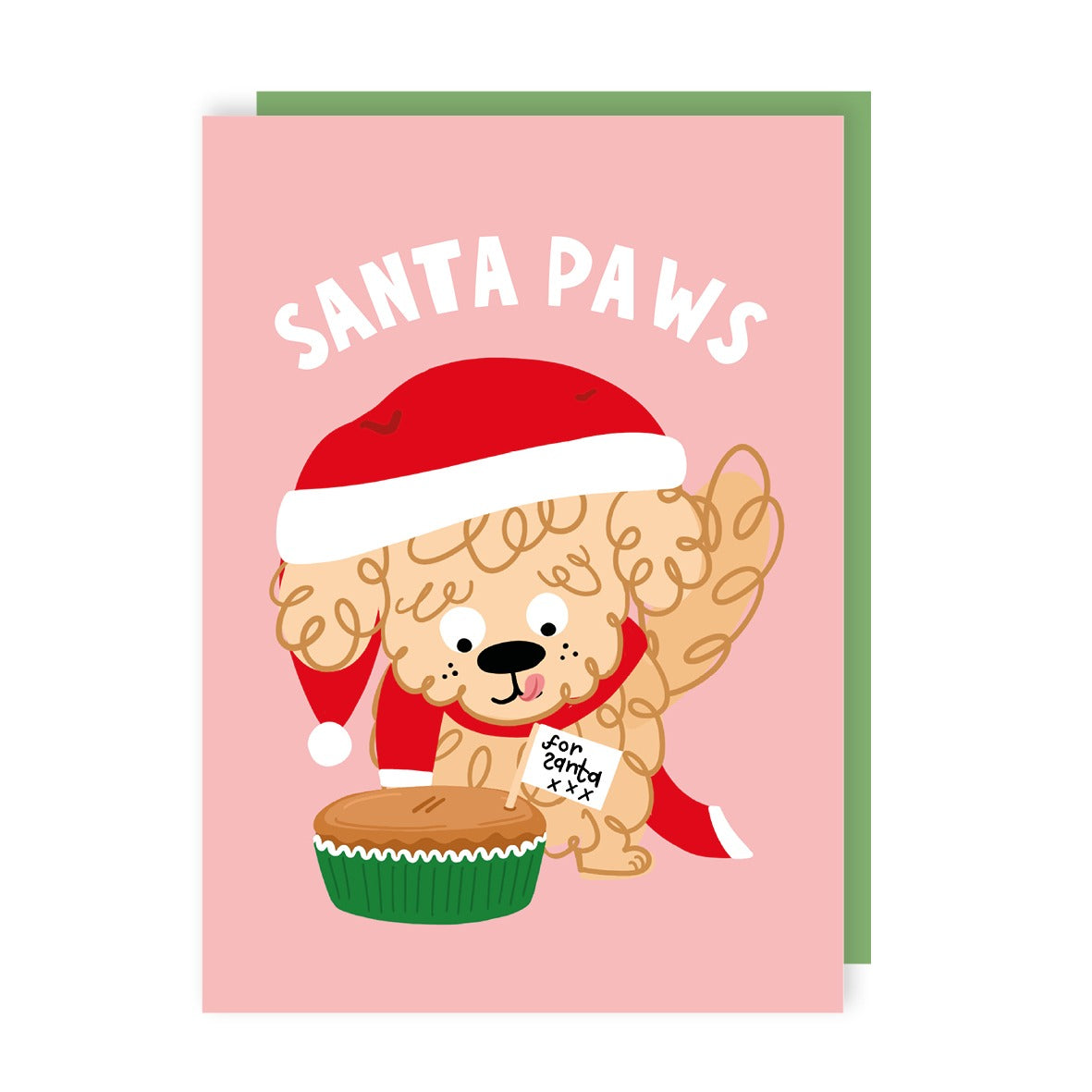 Santa Paws Christmas Card
