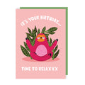 Sloth Relax Birthday Card