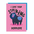 Striking Derriere Mandrill Monkey Love Card