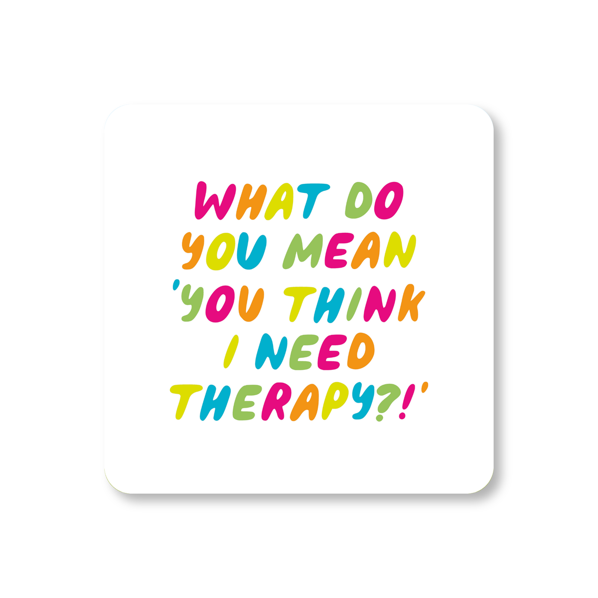 Neon Ink Therapy Coaster