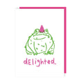 Toad Delighted Birthday Card - Neon Ink