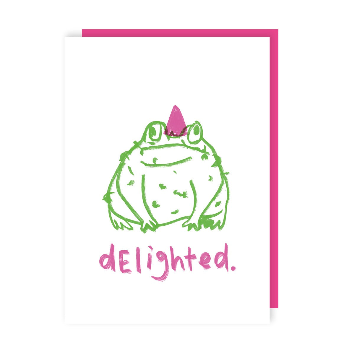 Toad Delighted Birthday Card - Neon Ink