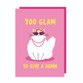 Too Glam Cat Birthday Card