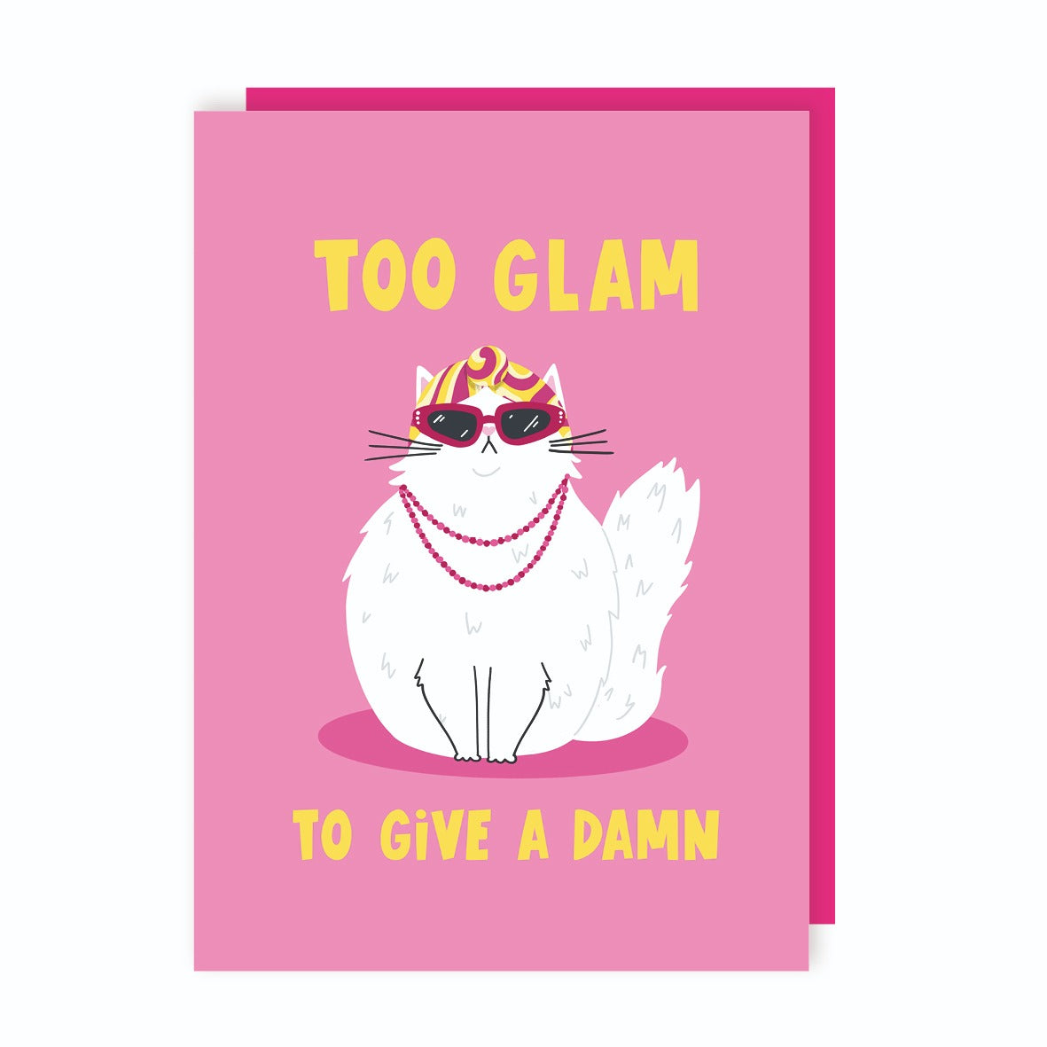 Too Glam Cat Birthday Card